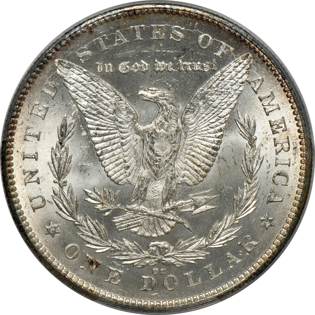 1878-CC and 1880-CC 8/7 High 7, both PCGS MS-63