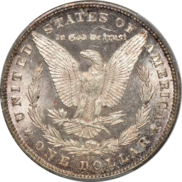1878-CC and 1880-CC 8/7 High 7, both PCGS MS-63