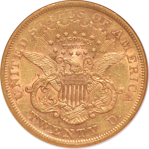 1867-S NGC AU-55