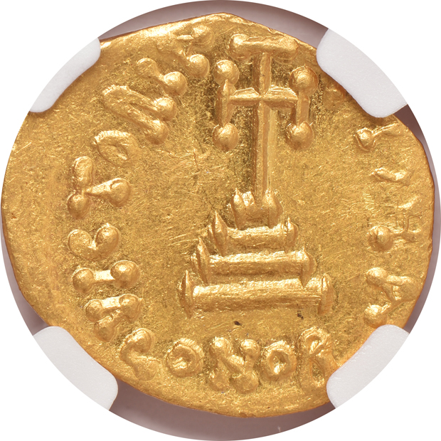 Byzantine Empire - AD 654-668 AV solicius - NGC MS-4/5