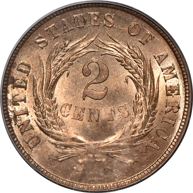 1865 PCGS MS-64RD CAC