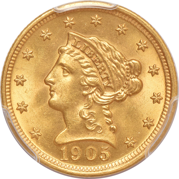 1904 MS-62 and 1905 MS-64, both PCGS