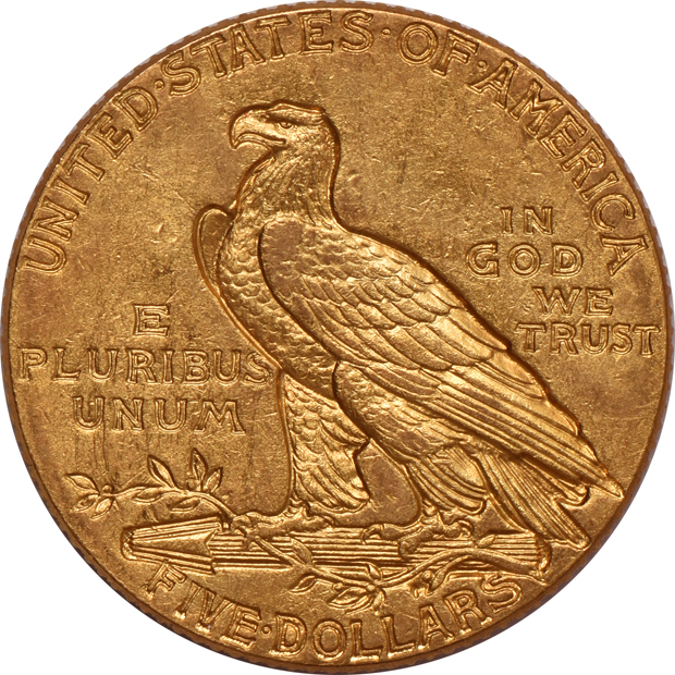 Nine Indian Head half eagles