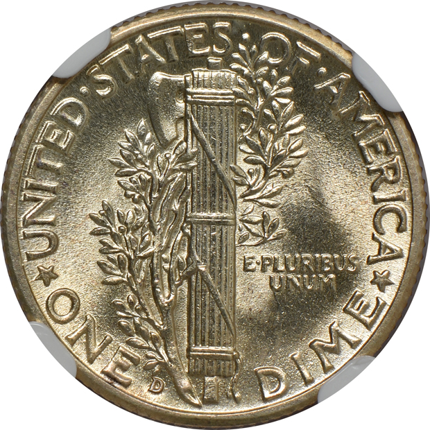 1942/1-D NGC MS-64 FB CAC