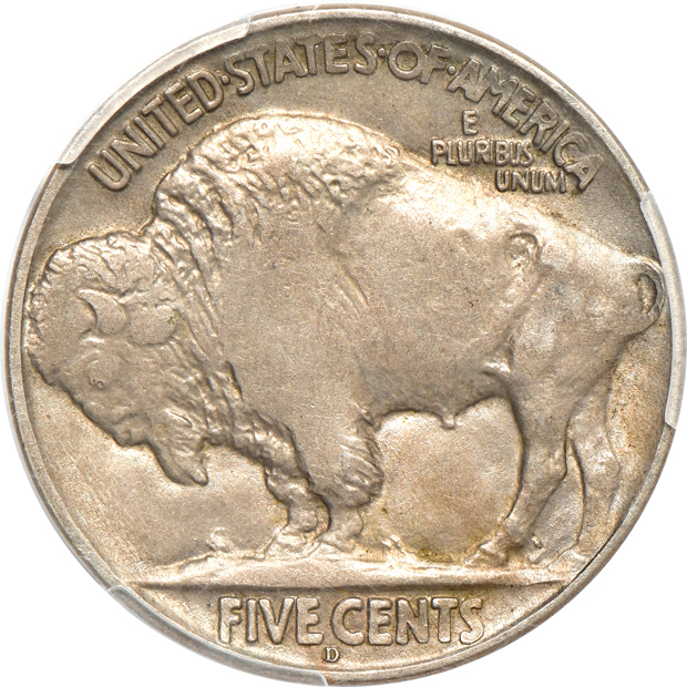 Four Buffalo nickels certified by PCGS