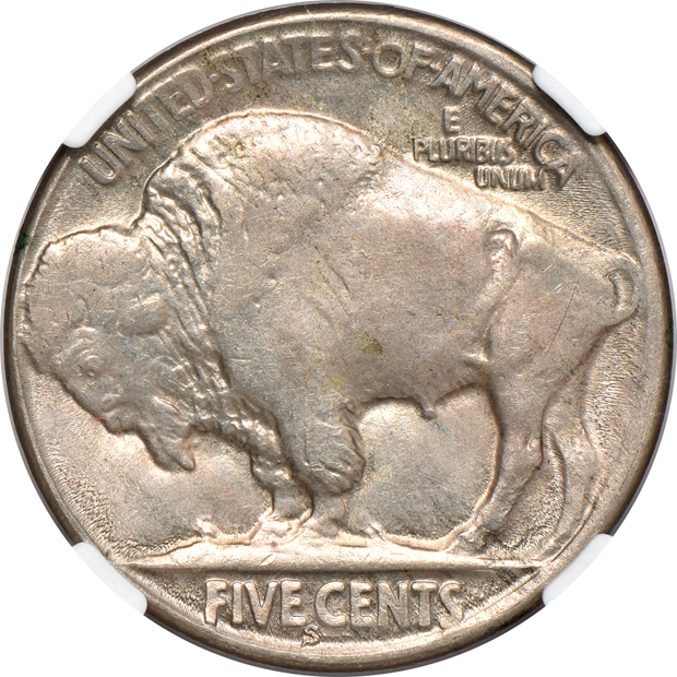 1919-D AU-58, 1924-D XF-45, and a 1925-S AU-55, all NGC