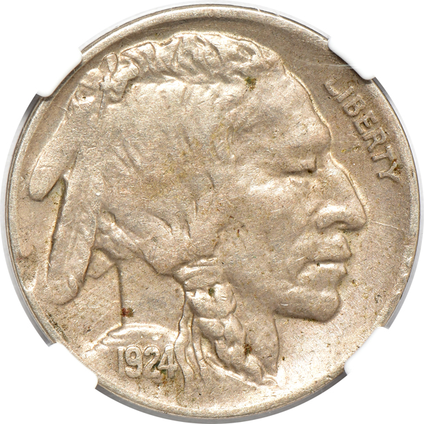 1919-D AU-58, 1924-D XF-45, and a 1925-S AU-55, all NGC