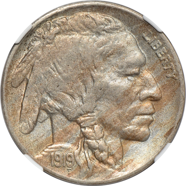 1919-D AU-58, 1924-D XF-45, and a 1925-S AU-55, all NGC