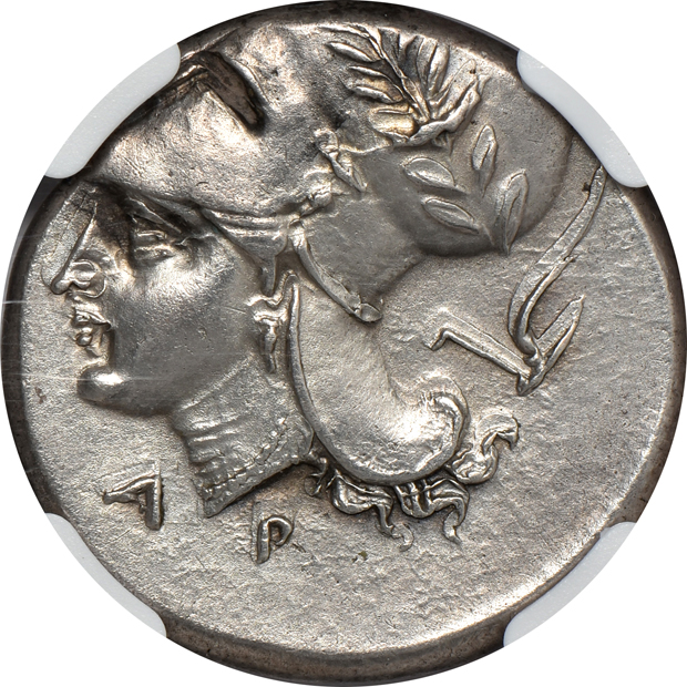 Ancient Greece - Corinthia, Corinth AR stater, 4th century BC, NGC AU 4/5 + 2/5.