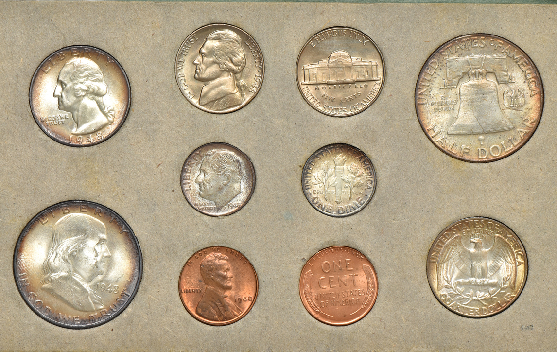 1948 Mint Set, OGP (missing outer envelope) 