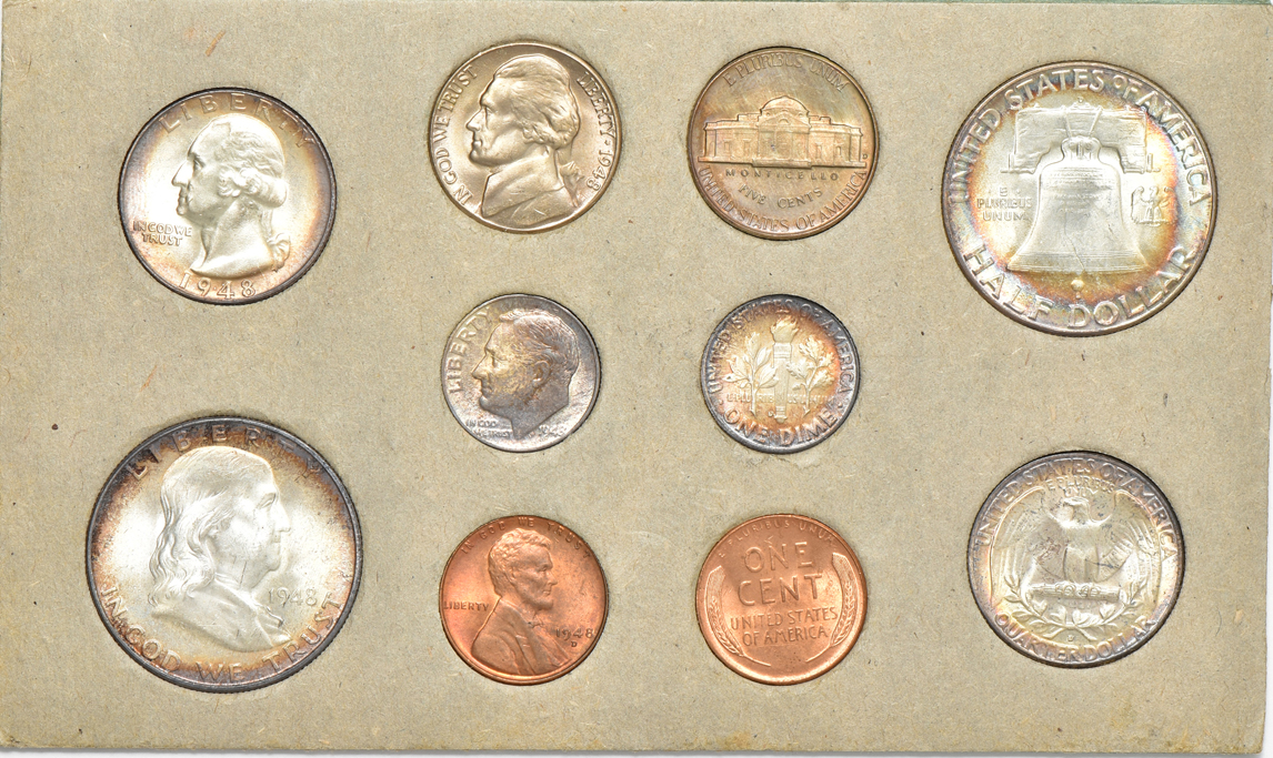 1948 Mint Set, OGP (missing outer envelope) 