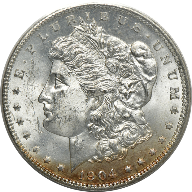 Five New Orleans Mint GSA Morgan silver dollars