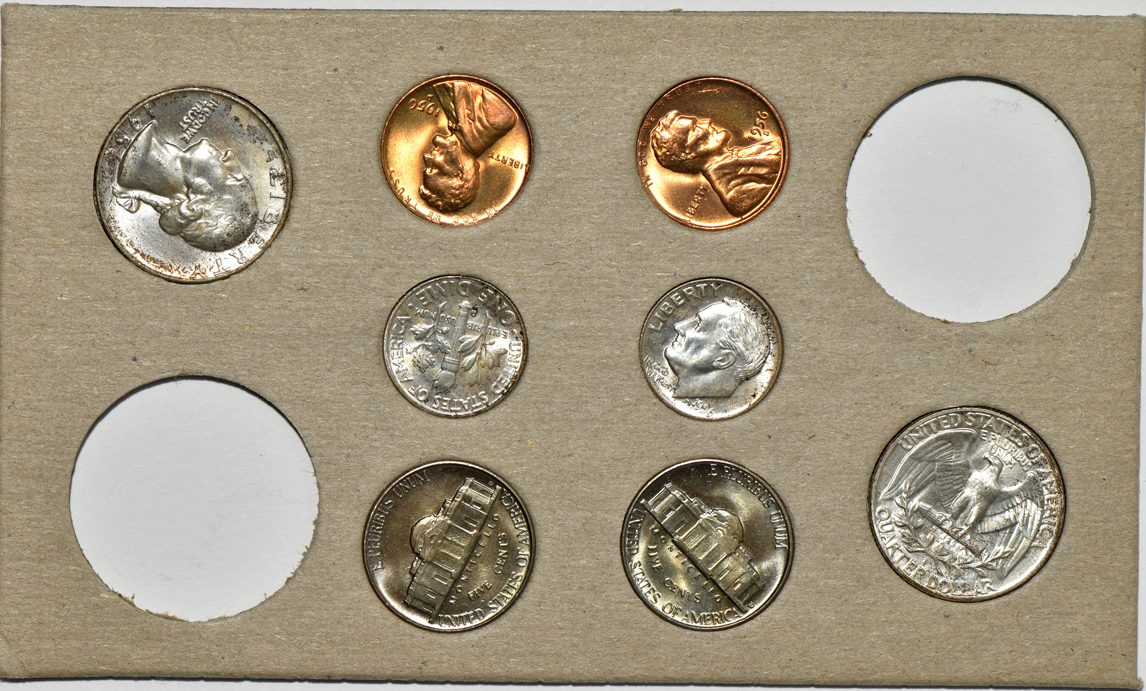 Six Mint Sets.  1955, 1956, 1957, and three 1958