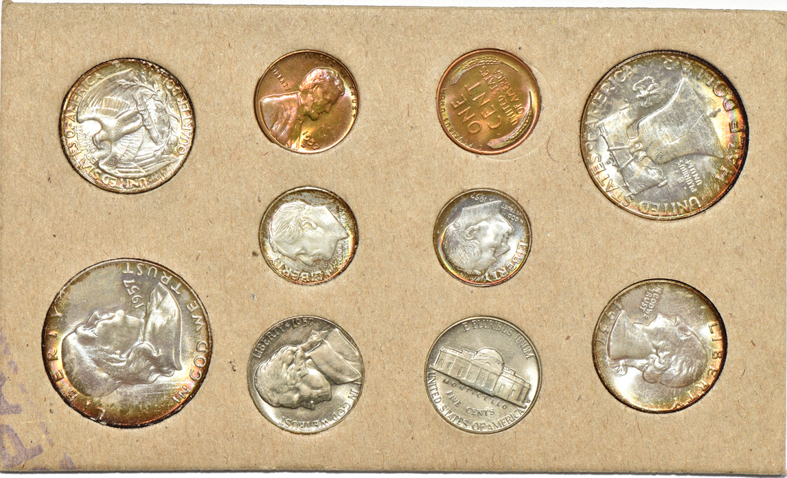 1956 and Two 1957 Mint Sets