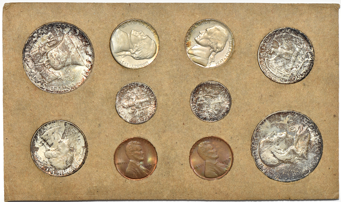Three 1957 Mint Sets