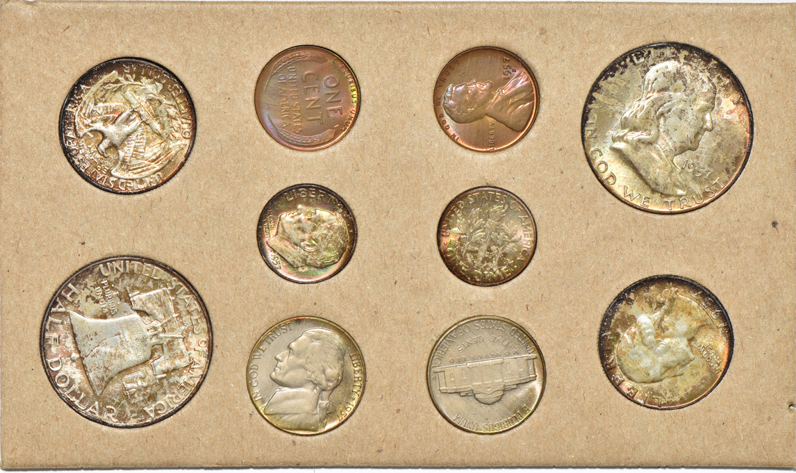 Three 1957 Mint Sets