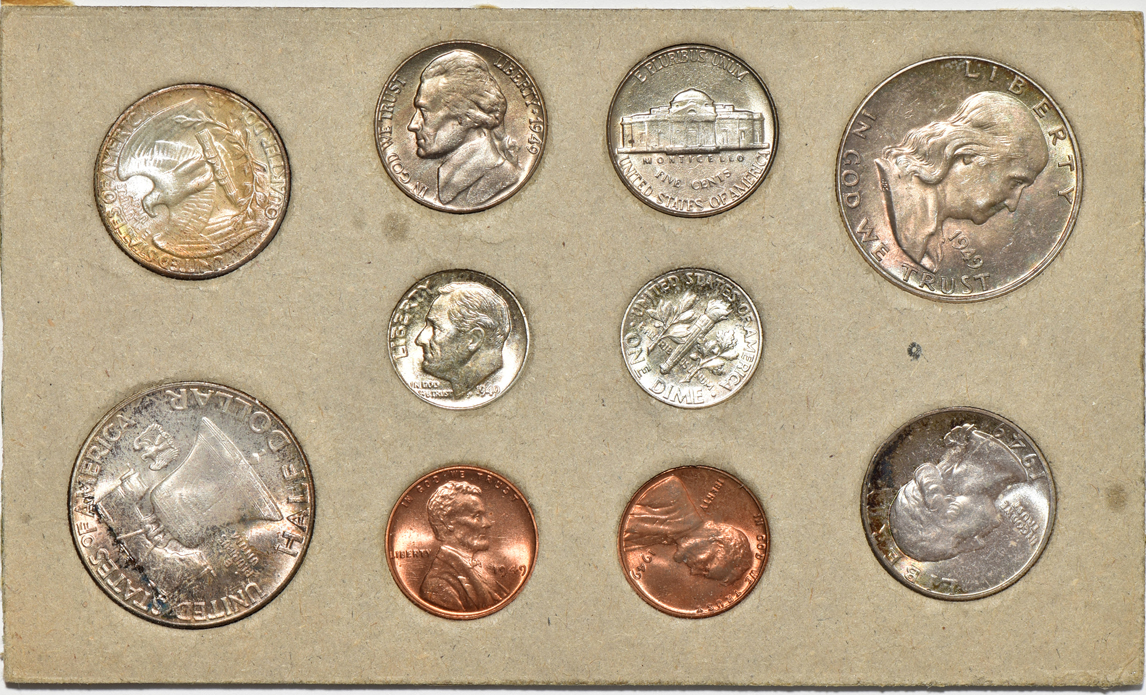 Group of Mint Sets.  1949, 1951, two 1952, two 1953, and a 1956 