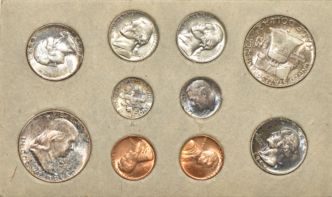 Group of Mint Sets.  1949, 1951, two 1952, two 1953, and a 1956 