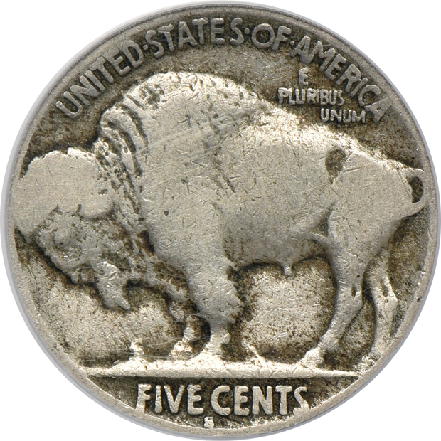 Collection of Buffalo nickels in a complete Whitman Classic 9408 album