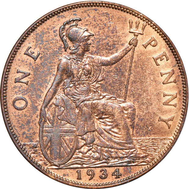 Great Britain - Group of 48 different copper coins