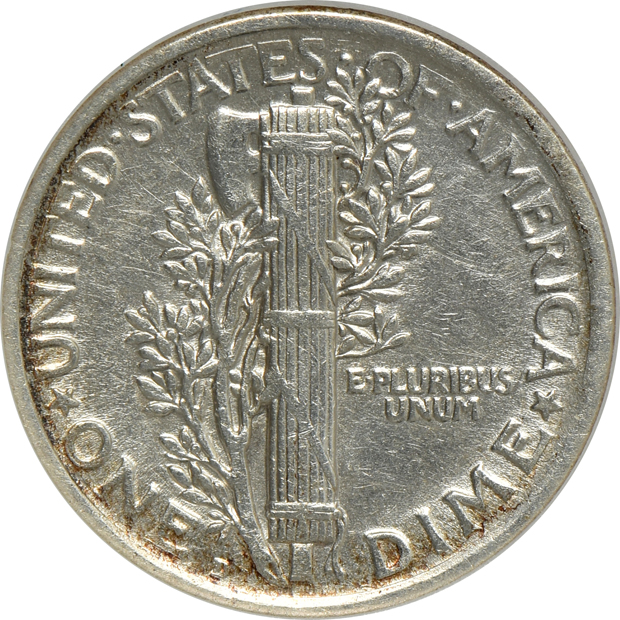Complete collection of Mercury dimes in a Dansco 7123 album with certified key dates
