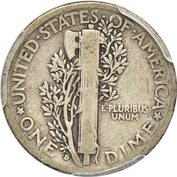Complete collection of Mercury dimes in a Dansco 7123 album with certified key dates