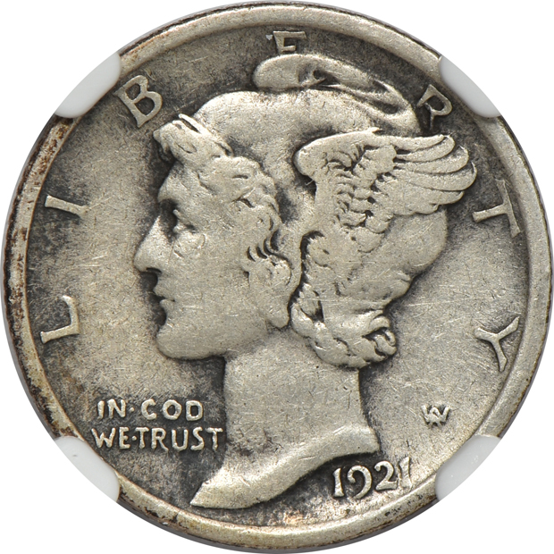 Complete collection of Mercury dimes in a Dansco 7123 album with certified key dates