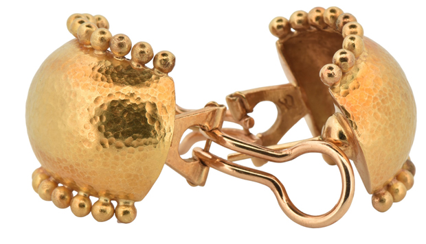 19K Yellow Gold Elizabeth Locke Tivoli Earrings