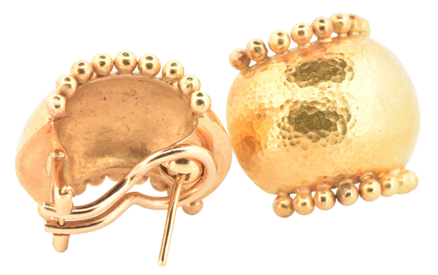 19K Yellow Gold Elizabeth Locke Tivoli Earrings