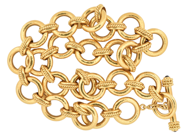 19K Yellow Gold Elizabeth Locke Necklace