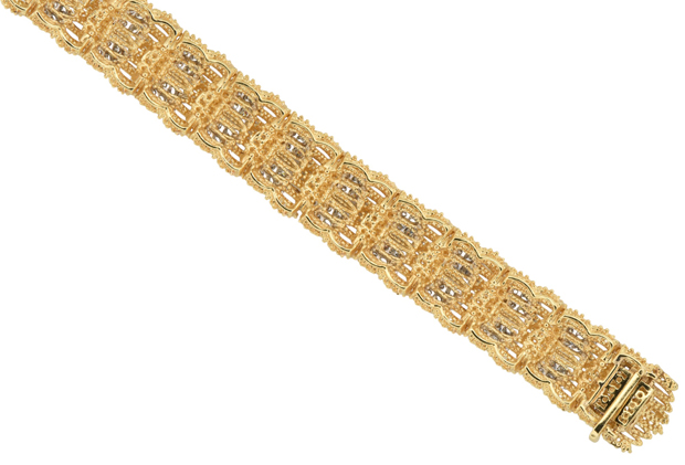 18K Yellow Gold Diamond Bracelet 