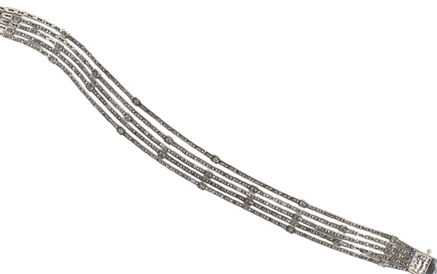 18K White Gold Diamond Bracelet 