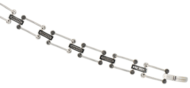 18K White Gold Charriol Diamond Bracelet