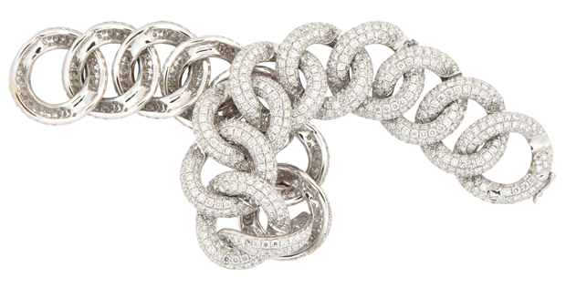 18K White Gold Diamond Bracelet 