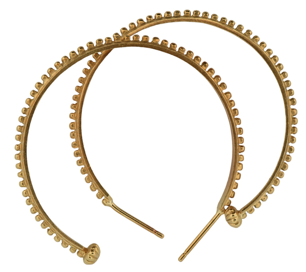 18K Yellow Gold Cynthia Bach Hoops