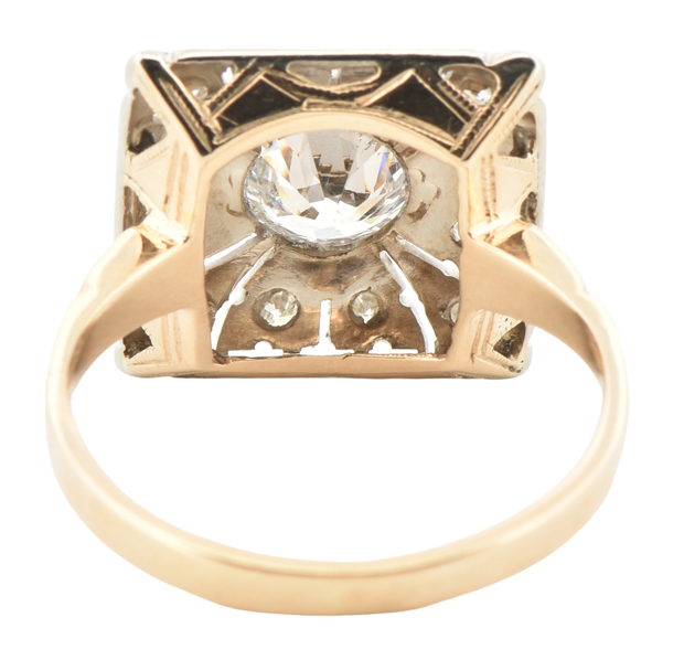 14K Two-Tone Diamond Ring 