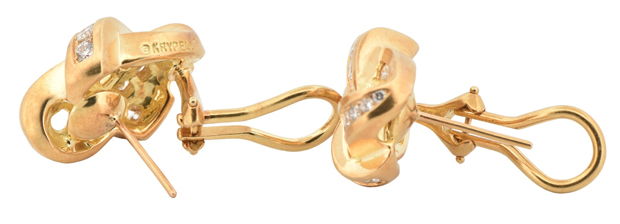 18K Yellow Gold Krypell Earrings 