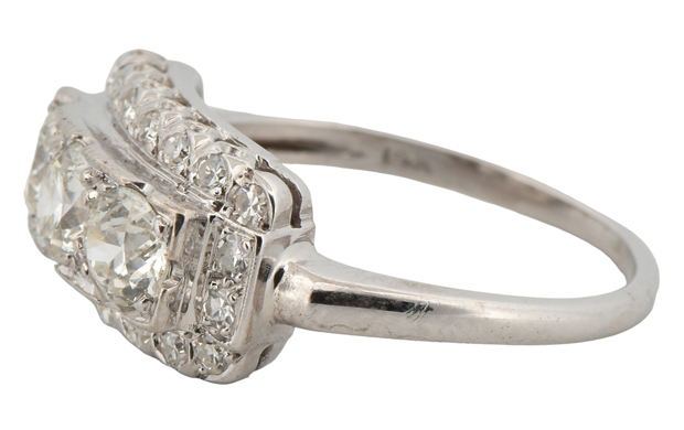 14K White Gold Diamond Ring