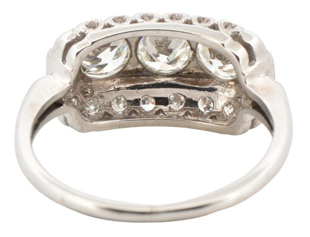 14K White Gold Diamond Ring