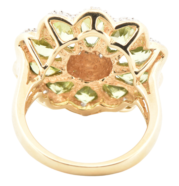 14K Two-Tone Flower Ring