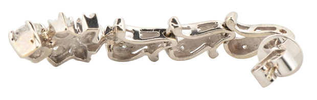 14K White Gold Diamond Earrings