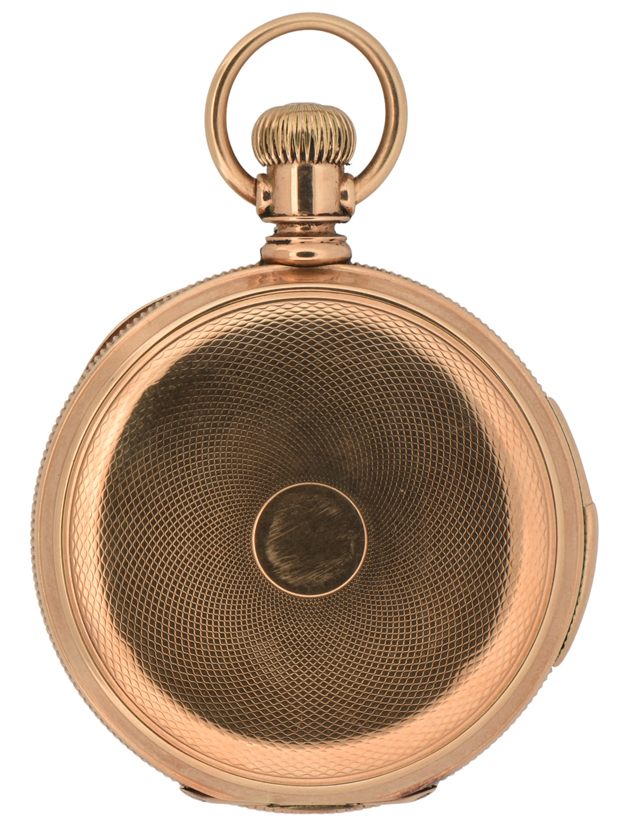 14K Yellow Gold Hunter Case Pocket Watch