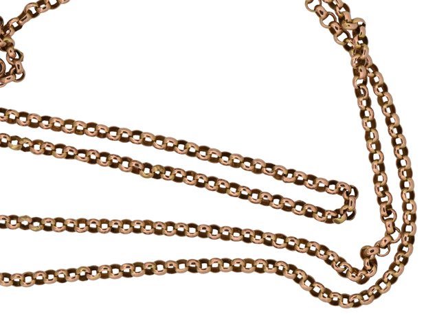 9K Yellow Gold Watch Chain 