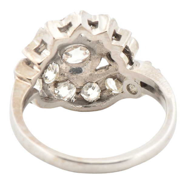 14K White Gold Diamond Ring