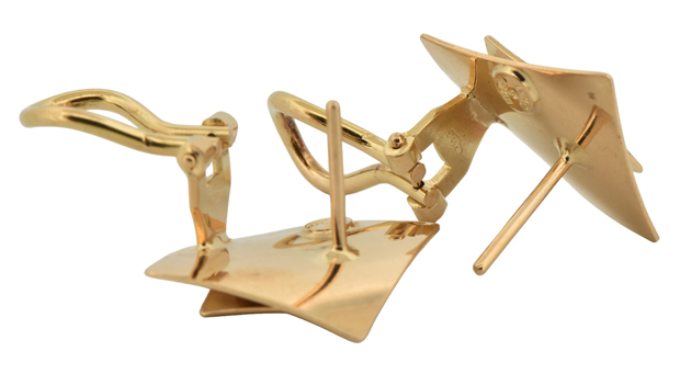18K Yellow Gold Earrings