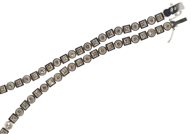 18K White Gold Diamond Necklace