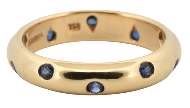 Scotsman Auction Co. - Lot #84 - 18K Yellow Gold Tiffany & Co. Sapphire ...