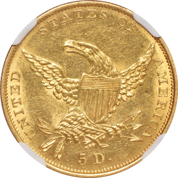 1834 Classic, Plain 4 NGC MS-61