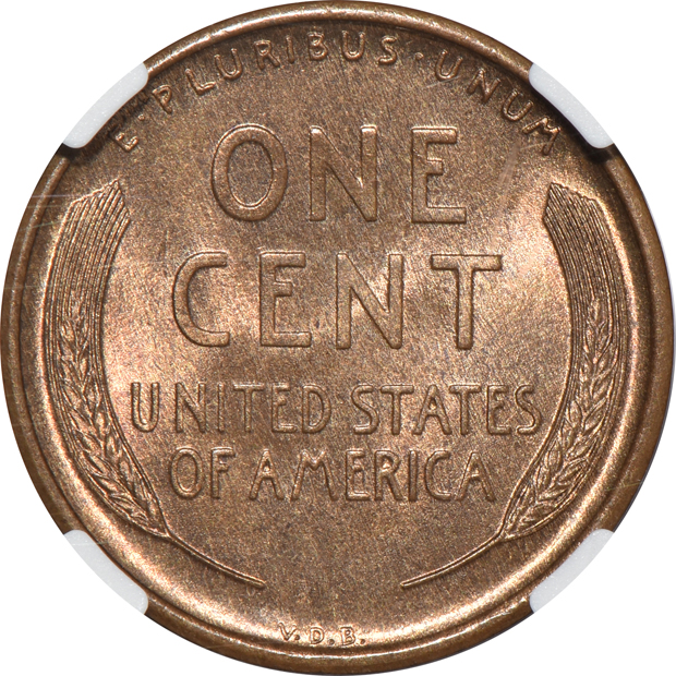 1909-S VDB Lincoln NGC MS-65 BN CAC