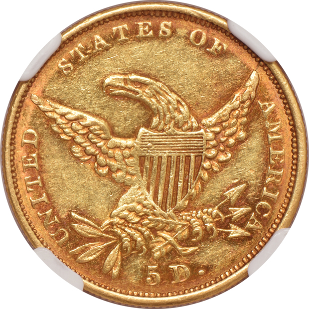 1834 Classic, Plain 4 NGC AU-58 CAC
